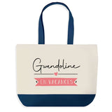 Sac de shopping bleu Gwendoline en Vacances