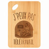 Planche bambou gravée personnalisée femme homme idée cadeau Fête des Mères Fête des Pères apéro papa maman prénom cuisine plateau fromage