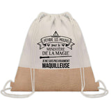 Sac Fête des Mères Mamie Maman Cadeau anniversaire Noël Travail Métier Départ Retraite Collègue Femme cabas shopping plage