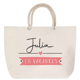 Sac Fête des Mères Mamie Famille Idée Cadeau anniversaire Noël Travail Boulot Métier Départ Retraite Collègue Femme cabas shopping plage