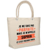 Sac Fête des Mères Mamie Famille Idée Cadeau anniversaire Noël Travail Boulot Métier Départ Retraite Collègue Femme cabas shopping plage