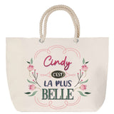 Sac Fête des Mères Mamie Famille Idée Cadeau anniversaire Noël Travail Boulot Métier Départ Retraite Collègue Femme cabas shopping plage