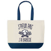 Sac de shopping bleu J'peux pas Barbecue Toque De Chef