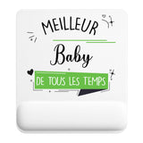 Tapis de souris ergonomique avec repose-poignet, accessoire bureau pour femme et homme, fête des pères, cadeau pas cher, idée cadeau fête des mères, secret santa, départ à la retraite, télétravail et gaming