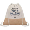 Sac Fête des Pères Papi Papa Cadeau anniversaire Noël Travail Boulot Métier Départ Retraite Collègue Homme cabas shopping plage