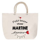 Sac Fête des Mères Mamie Famille Idée Cadeau anniversaire Noël Travail Boulot Métier Départ Retraite Collègue Femme cabas shopping plage