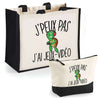 Cabas homme ou femme sac plage ou shopping tote bag pochette trousse Idée cadeau original pour anniversaire Noël travail départ retraite collègue famille fete des mères fetes des pères papa maman mamie papi