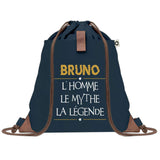 sac a dos homme bleu coton recycle avec pochette idee cadeau utile pour collegue papa ou ami cadeau homme noel anniversaire secret santa ou depart a la retraite sac durable pratique et robuste design sobre et elegant