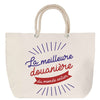 Sac Fête des Mères Mamie Famille Idée Cadeau anniversaire Noël Travail Boulot Métier Départ Retraite Collègue Femme cabas shopping plage