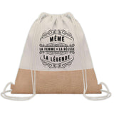 Sac Fête des Mères Mamie Maman Cadeau anniversaire Noël Travail Métier Départ Retraite Collègue Femme cabas shopping plage