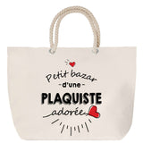 Sac Fête des Mères Mamie Famille Idée Cadeau anniversaire Noël Travail Boulot Métier Départ Retraite Collègue Femme cabas shopping plage