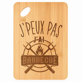 Planche bambou gravée personnalisée femme homme idée cadeau Fête des Mères Fête des Pères apéro papa maman prénom cuisine plateau fromage