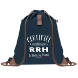 sac a dos femme bleu coton recycle avec pochette cadeau original pour collegue amie prof ou soeur idee cadeau femme noel anniversaire secret santa ou depart a la retraite sac pratique chic et ecoresponsable design breton elegant