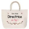Sac Fête des Mères Mamie Famille Idée Cadeau anniversaire Noël Travail Boulot Métier Départ Retraite Collègue Femme cabas shopping plage
