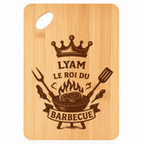 Planche bambou gravée personnalisée homme idée cadeau Fête des Pères apéro 30×20 prénom cuisine plateau fromage anniversaire noel papa papi 