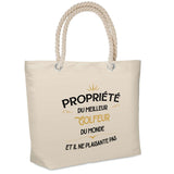 Sac Fête des Pères Papi Famille Idée Cadeau anniversaire Noël Travail Boulot Métier Départ Retraite Collègue Homme cabas shopping plage