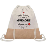 Sac Fête des Pères Papi Papa Cadeau anniversaire Noël Travail Boulot Métier Départ Retraite Collègue Homme cabas shopping plage