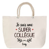 Sac Fête des Mères Mamie Famille Idée Cadeau anniversaire Noël Travail Boulot Métier Départ Retraite Collègue Femme cabas shopping plage