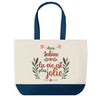 Sac Fête des Mères Mamie Famille Idée Cadeau anniversaire Noël Travail Boulot Métier Départ Retraite Collègue Femme cabas shopping plage
