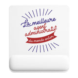 Tapis de souris ergonomique avec repose-poignet, accessoire bureau pour femme et homme, fête des pères, cadeau pas cher, idée cadeau fête des mères, secret santa, départ à la retraite, télétravail et gaming