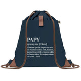 Sac à Dos Bleu avec Pochette Papy Définition