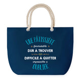 Sac de plage Bleu anse corde Une Pâtissière Formidable Femme