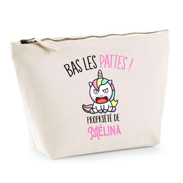 Trousse pochette de rangement maquillage Fête des Mères Mamie Famille Idée Cadeau anniversaire Noël Travail Boulot Métier Départ Retraite Collègue Femme