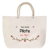 Sac Fête des Mères Mamie Famille Idée Cadeau anniversaire Noël Travail Boulot Métier Départ Retraite Collègue Femme cabas shopping plage
