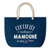 Sac de Plage Bleu avec Anse Corde Certifiée meilleure Mamoune
