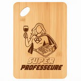 Planche bambou gravée personnalisée femme idée cadeau Fête des Mères apéro 30×20 prénom cuisine plateau fromage anniversaire noel maman mamie