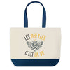 Sac de shopping bleu Abeilles c'est la Vie