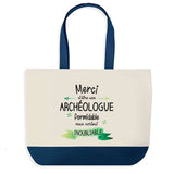Sac de shopping bleu Merci Archéologue Inoubliable Femme