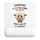 Tapis de souris ergonomique avec repose-poignet, accessoire bureau pour femme et homme, fête des pères, cadeau pas cher, idée cadeau fête des mères, secret santa, départ à la retraite, télétravail et gaming