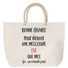 Sac Fête des Mères Mamie Famille Idée Cadeau anniversaire Noël Travail Boulot Métier Départ Retraite Collègue Femme cabas shopping plage