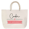 Sac Fête des Mères Mamie Famille Idée Cadeau anniversaire Noël Travail Boulot Métier Départ Retraite Collègue Femme cabas shopping plage