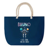 Sac de plage Bleu anse corde Bruno Unique dans l'Univers