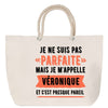 Sac Fête des Mères Mamie Famille Idée Cadeau anniversaire Noël Travail Boulot Métier Départ Retraite Collègue Femme cabas shopping plage