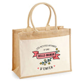 Sac Fête des Mères Mamie MAman Soeur Femme Famille Idée Cadeau anniversaire Noël Travail Boulot Métier Départ Retraite Collègue Femme cabas shopping plage