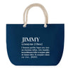 Sac de plage Bleu anse corde Jimmy Définition Homme