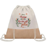 Sac Fête des Mères Mamie Famille Idée Cadeau anniversaire Noël Travail Boulot Métier Départ Retraite Collègue Femme cabas shopping plage