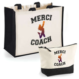 Cabas homme ou femme sac plage ou shopping tote bag pochette trousse Idée cadeau original pour anniversaire Noël travail départ retraite collègue famille fete des mères fetes des pères papa maman mamie papi