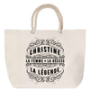 Sac Fête des Mères Mamie Famille Idée Cadeau anniversaire Noël Travail Boulot Métier Départ Retraite Collègue Femme cabas shopping plage