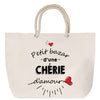 Sac Fête des Mères Mamie Famille Idée Cadeau anniversaire Noël Travail Boulot Métier Départ Retraite Collègue Femme cabas shopping plage