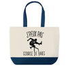 Sac de shopping bleu J'peux pas Course de Haies