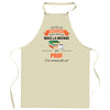 Cadeau Cuisinier cuisinière mère maman papa père mamie papi Vêtement Blouse de protection Barbecue Jardinage Tablier de Travail Tâches ménagères 
