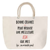 Sac Fête des Mères Mamie Famille Idée Cadeau anniversaire Noël Travail Boulot Métier Départ Retraite Collègue Femme cabas shopping plage