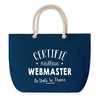 Sac de plage Bleu anse corde Certifié meilleur Webmaster