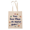 Sac Tote Bag Fête des Mères Fêtes des Pères Mamie Papi Famille Idée Cadeau anniversaire Noël Travail Boulot Métier Départ Retraite Collègue Femme Homme