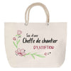 Sac Fête des Mères Mamie Famille Idée Cadeau anniversaire Noël Travail Boulot Métier Départ Retraite Collègue Femme cabas shopping plage