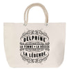 Sac Fête des Mères Mamie Famille Idée Cadeau anniversaire Noël Travail Boulot Métier Départ Retraite Collègue Femme cabas shopping plage